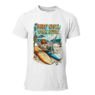 Camiseta Hombre Surf – Now work never