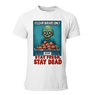 Camiseta Hombre Zombie – Clean brains only