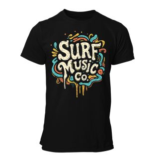 Camiseta Hombre Surf Music Co. – Logo Colors BK