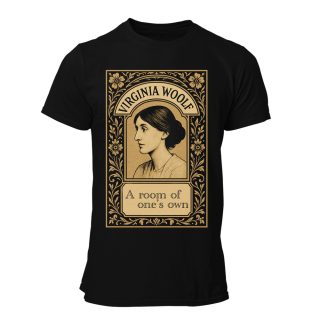 Camiseta Hombre Virginia Woolf – A room of one’s own Vintage flowers art