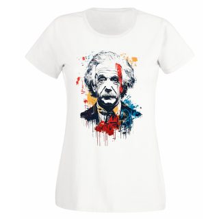 Camiseta Mujer Albert Einstein – Graffiti art