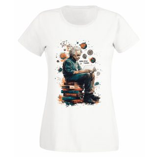 Camiseta Mujer Albert Einstein – Knowledge is power