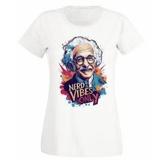 Camiseta Mujer Albert Einstein – Nerd vibes only