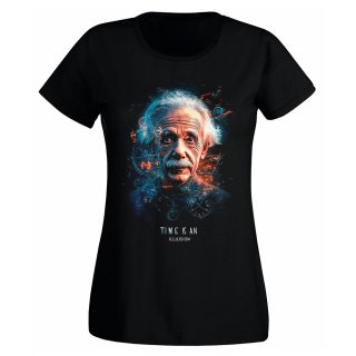 Camiseta Mujer Albert Einstein – Time is an illusion