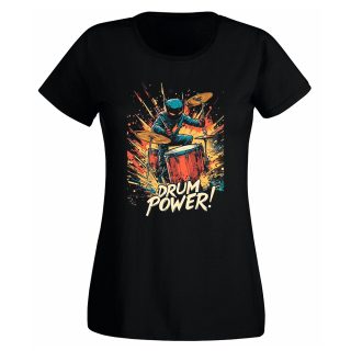 Camiseta Mujer Drums- Power superheroe