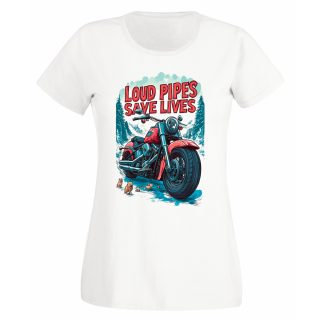 Camiseta Mujer Motor – Loud pipes save lives
