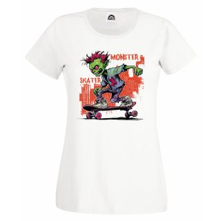 Camiseta Mujer Skater – Monster street art