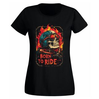 Camiseta Mujer Motor – Born to ride fire