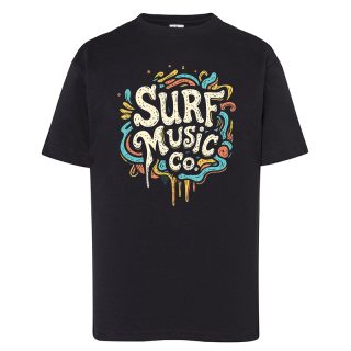 Camiseta Niño Surf Music Co. – Logo Colors BK