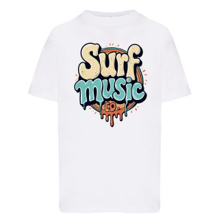 Camiseta Niño Surf Music Co. – Logo Colors WH