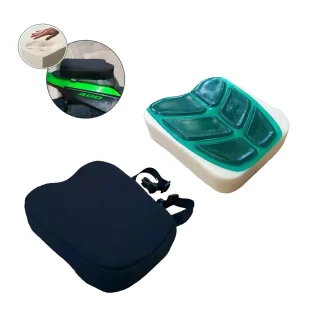 Cojín Para Motos Gel y Memory Foam – Viaje Largo tamaño Copiloto