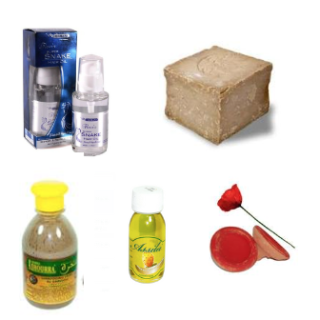 Pack Champú natural+Jabón Alepo+Aceite Higo Chumbo+ Aceite serpiente+Aker fassi