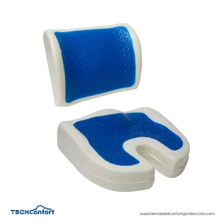 Cojín coxis y soporte lumbar en GEL y memory foam – Combo