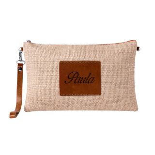 Neceser Multiusos de Yute y Polipiel Personalizado