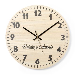 Reloj de Pared de Madera Personalizado