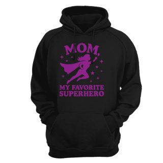 Sudadera con capucha Día de la madre – Mom, my favorite superhero