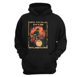 Sudadera con capucha Drums- Born to drum