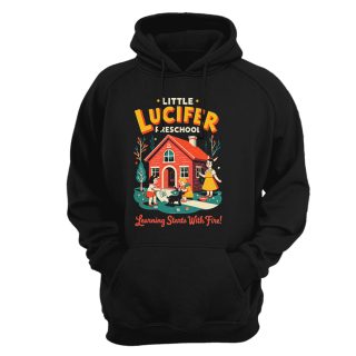 Sudadera con capucha Those wicked 50s – Little lucifer preschool learning starts with fire