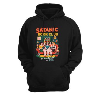 Sudadera con capucha Those wicked 50s – Satanic book club we read between the rites