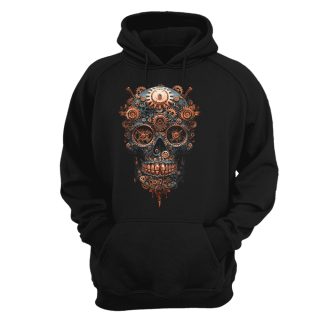 Sudadera con capucha Skull – Steampunk clocks