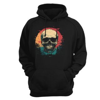 Sudadera con capucha Skull – Vintage colors art