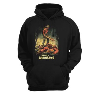 Sudadera con capucha Zombie – Brains and chainsaws