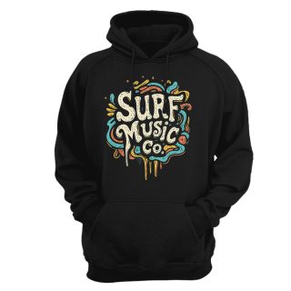 Sudadera con capucha Surf Music Co. – Logo Colors BK