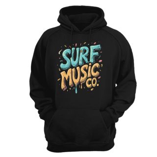 Sudadera con capucha Surf Music Co. – Logo Psych BK