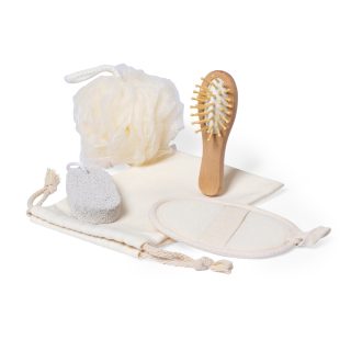 Set de Baño con Bolsa de Algodón personalizada