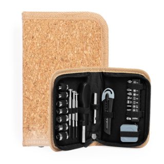 Set de Herramientas en Estuche de Corcho Personalizado