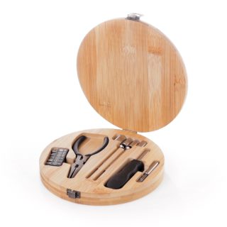 Set de Herramientas en Caja de Bambú Personalizada