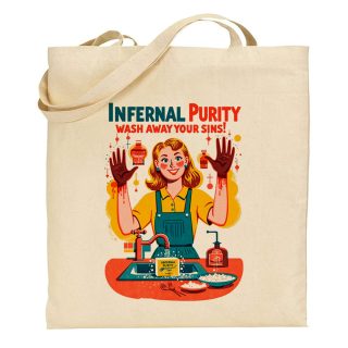 Bolsa de tela Tote bag Those wicked 50s – Infernal purity wash away your sins