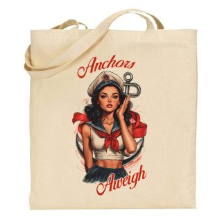 Bolsa de tela Tote bag Pin Up – Anchors aweigh