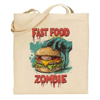 Bolsa de tela Tote bag Zombie – Fast food burger