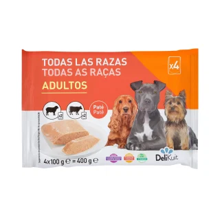 Paté perro adulto Delikuit con ternera y cordero