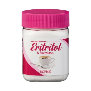 Edulcorante Eritritol y Sucralosa Hacendado
