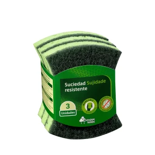 Estropajo suciedad resistente Bosque Verde