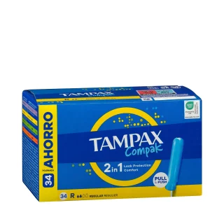 Tampones regular Tampax Compak con aplicador