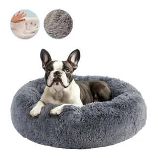 Cama para mascota Memory Foam Particulado Antiestrés – Redonda
