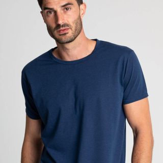 Camiseta antimosquitos de manga corta algodón marino