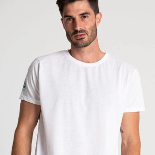 Camiseta antimosquitos de manga corta algodón blanca