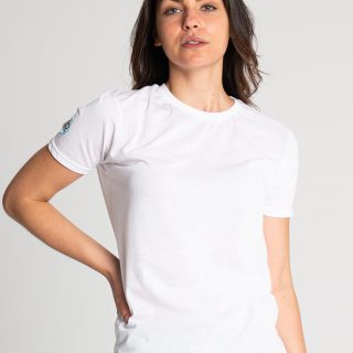 Camiseta antimosquitos de manga corta algodón blanca