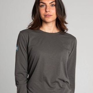 Camiseta antimosquitos de manga larga caqui/marino