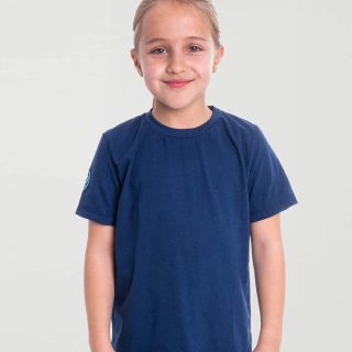 Camiseta antimosquitos niña de manga corta marino