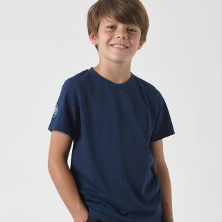 Camiseta antimosquitos niño de manga corta marino