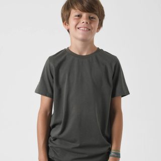 Camiseta antimosquitos niño de manga corta caqui