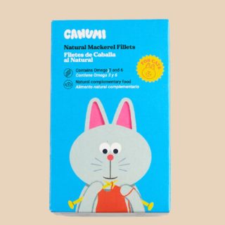 Filetes de caballa al natural para gatos – Canumi