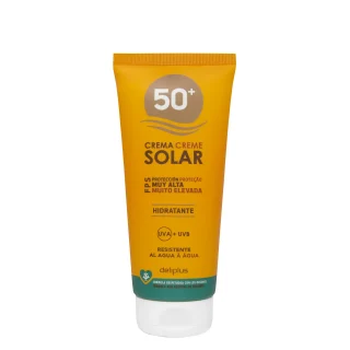 Crema protección solar Deliplus FPS 50+