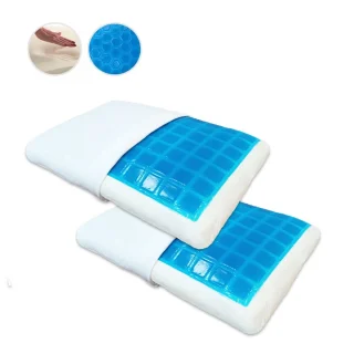 Almohada En Gel y Memory Foam Set x 2 unidades