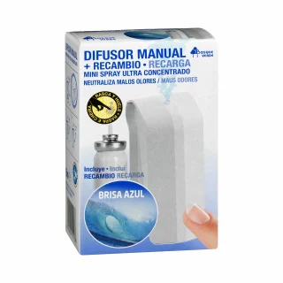 Difusor ambientador spray manual Bosque Verde con recambio